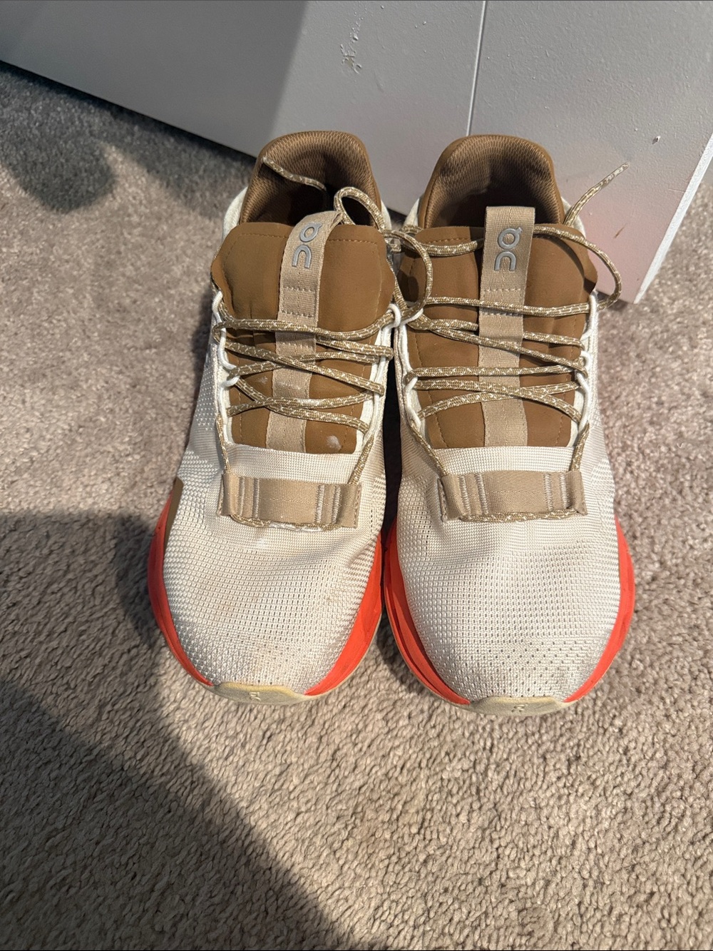 On Running Men's Sneakers in Beige, Brown and Orange